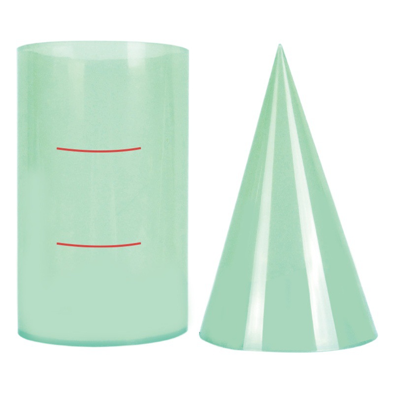 10X15cm cylindrical cone teaching aids elementary school mathematics cylindrical cone volume specific volume surface derivation demonstrator