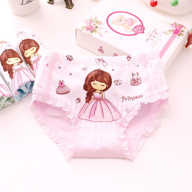 Picture of Children's underwear girls children children's fine shuttle cotton class a cotton briefs little girls boxer underwear wholesale