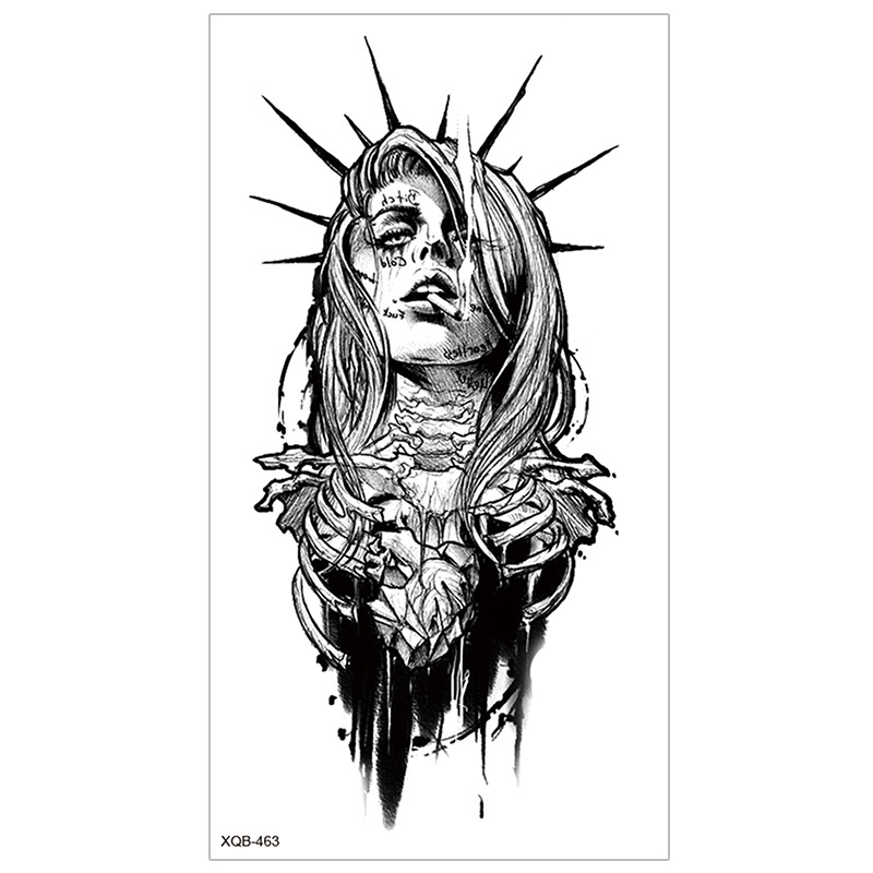 Picture of New Half Arm Tattoo Stickers Cross-border Amazon Hot Selling Set Dark European and American Realistic Waterproof Tattoo Stickers Wholesale