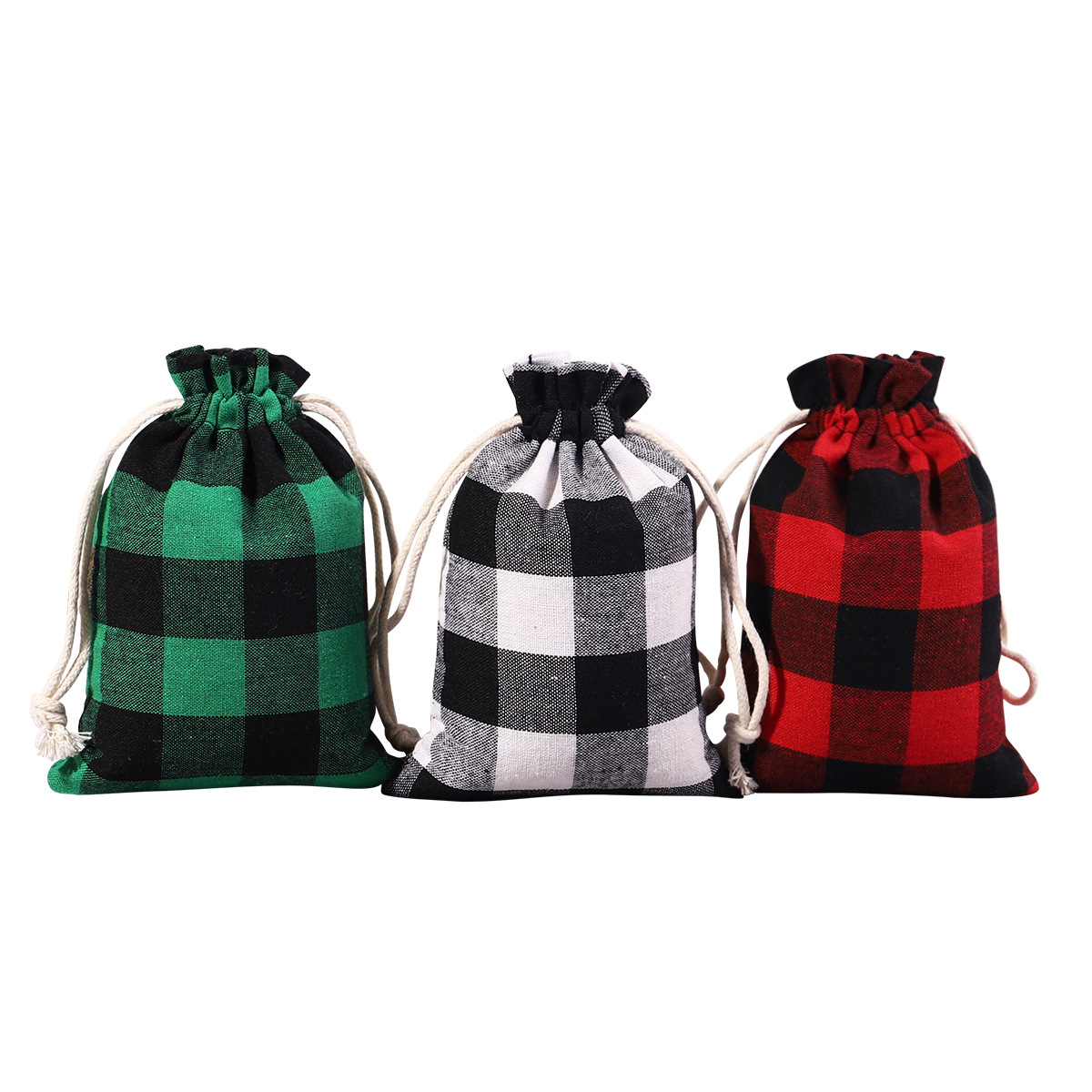 Picture of Factory Wholesale Cotton Bag Drawstring Christmas Advent Calendar Candy Gift Packaging Bag Cotton Cloth Bundle Pocket Wholesale