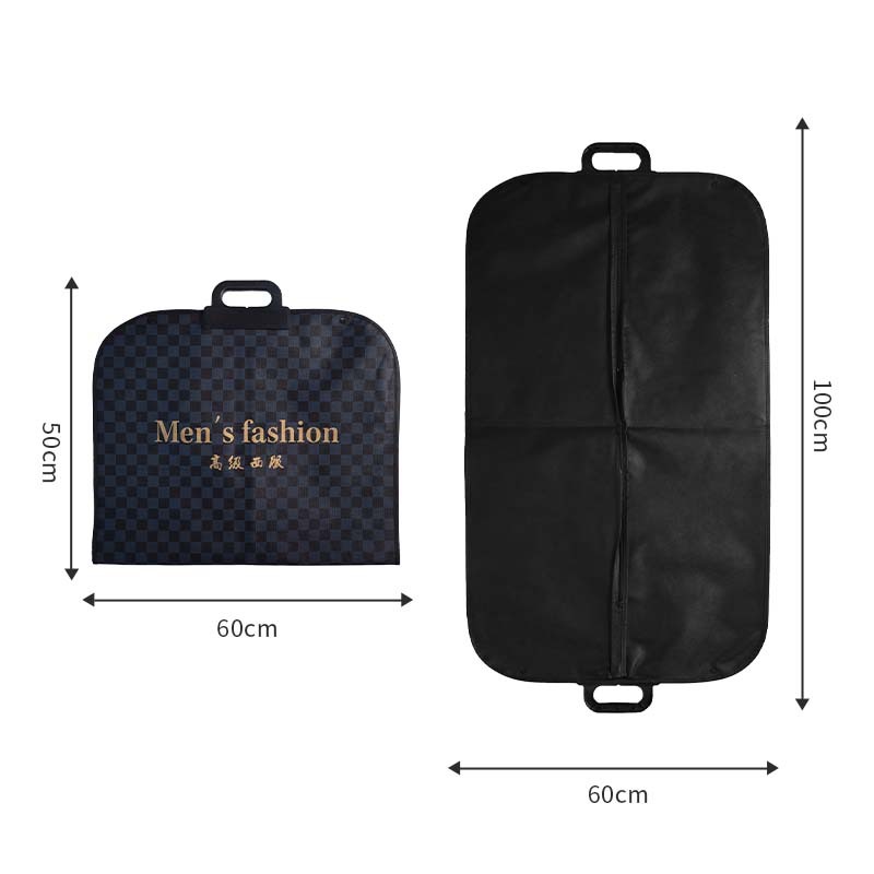 Picture of High-end nylon Oxford cloth suit bag portable handle travel storage bag zipper non-woven suit dustproof bag