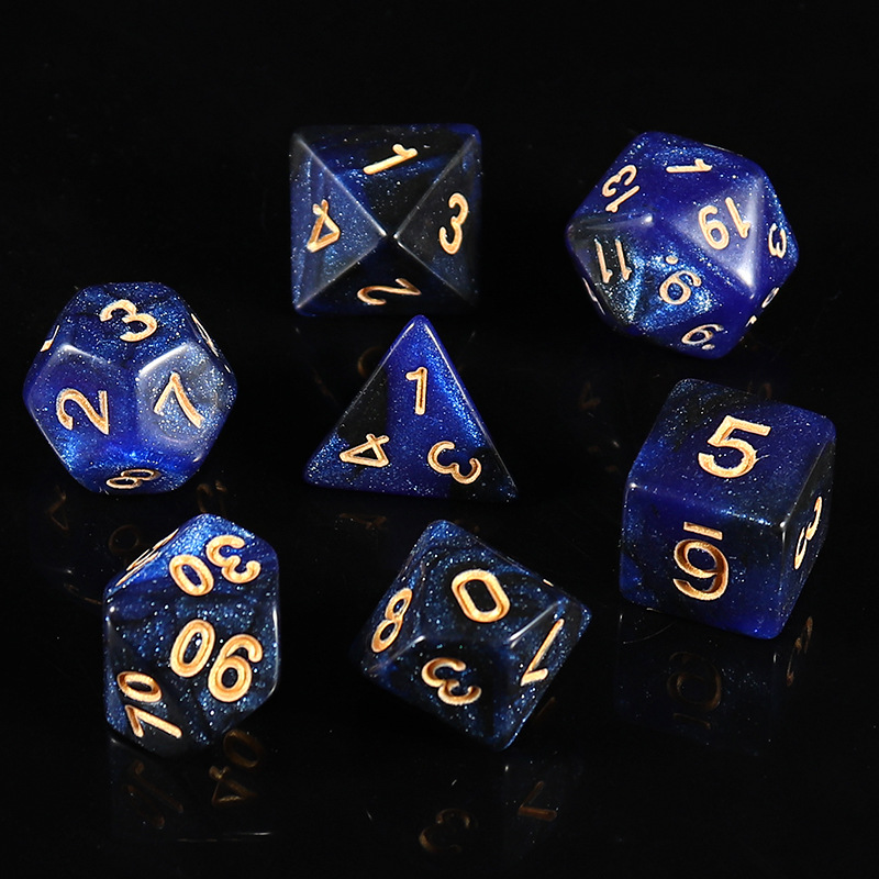 Picture of Star new multi-sided dice digital dice running group table game accessories 4/6/8/10/12/20 sieve props