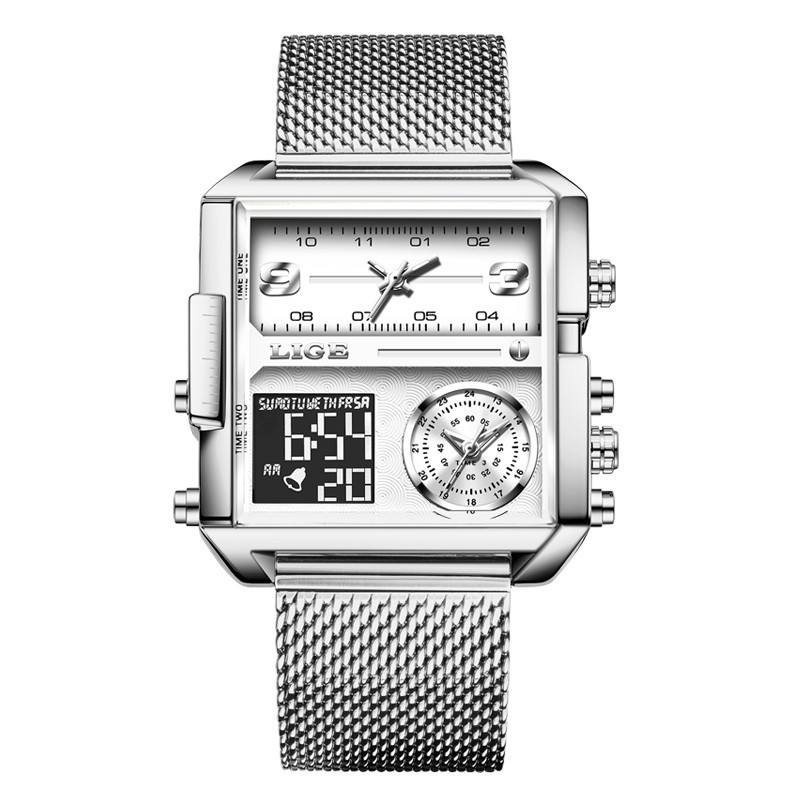 Picture of Dual Display Square Quartz Watch Men's Watch Fashion Business Personality Casual Large Dial Domestic Wristwatch Cross-border Wholesale