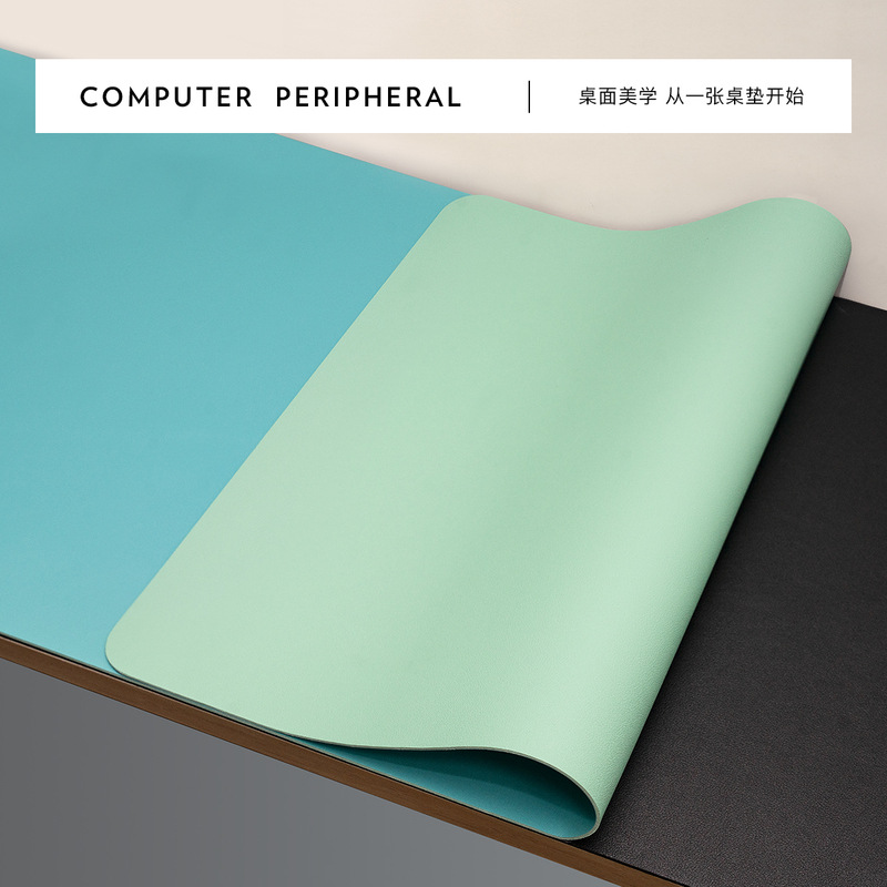 Picture of Double-Sided Leather Mouse Pad, No-Clean, Extra Large Stain-Resistant Anti-Slip Pad, Office Computer Desk Pu Leather Writing Pad Wholesale