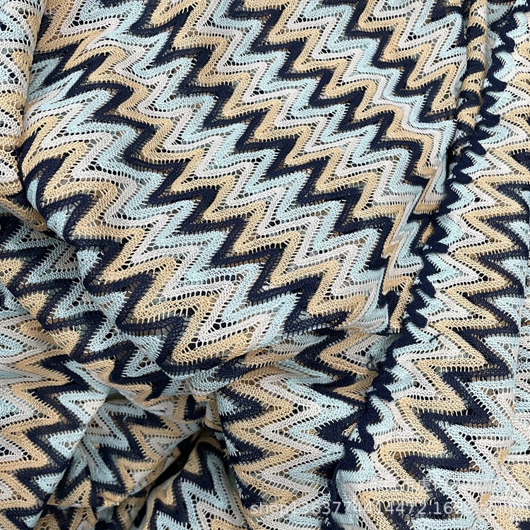 Picture of Spot Knitted Polyester Yarn-dyed Mesh Fabric 133 Yarn-dyed Mesh Fabric for Women's Jewelry