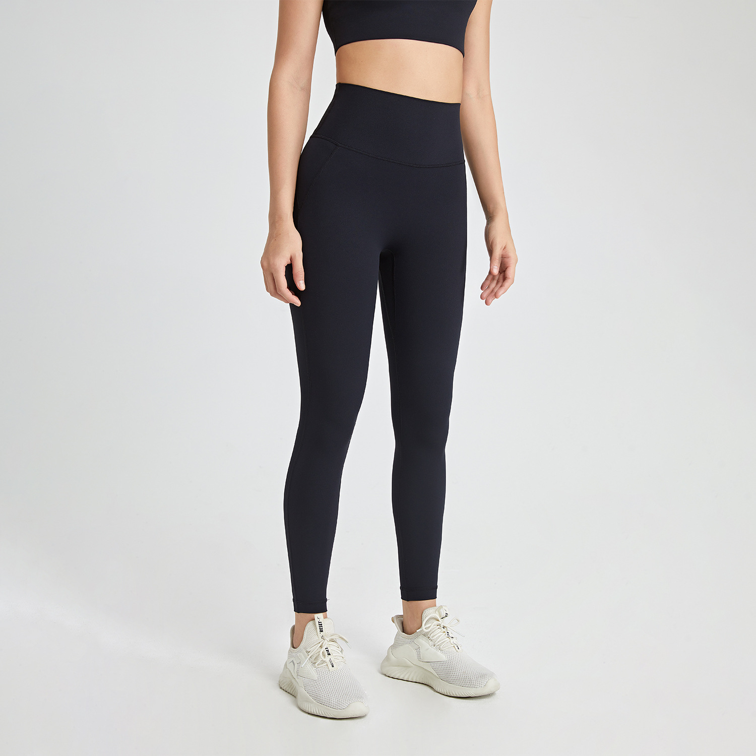 Picture of No-Wearing Underwear Zero Sense One-Piece Yoga Pants Seamless Naked Sense Back Pocket Peach Hip Tight Sports Fitness Pants