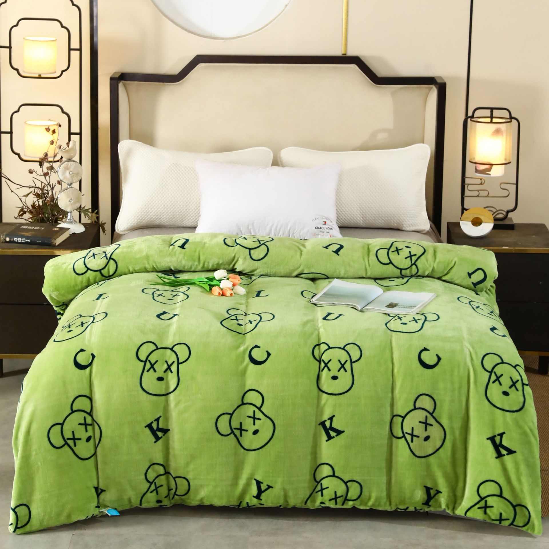 Picture of [2024 new milk velvet winter quilt] autumn and winter warm thick milk velvet winter quilt double-sided student dormitory bedding