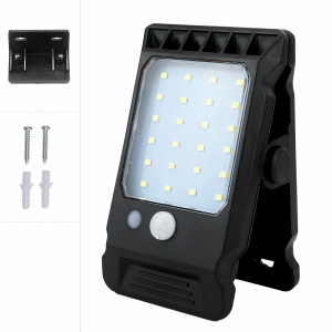 Picture of Solar Clip Lamp Outdoor Courtyard Lamp Fence Lamp Household Waterproof Wall Lamp Human Body Sensor Super Bright Lighting Street Lamp