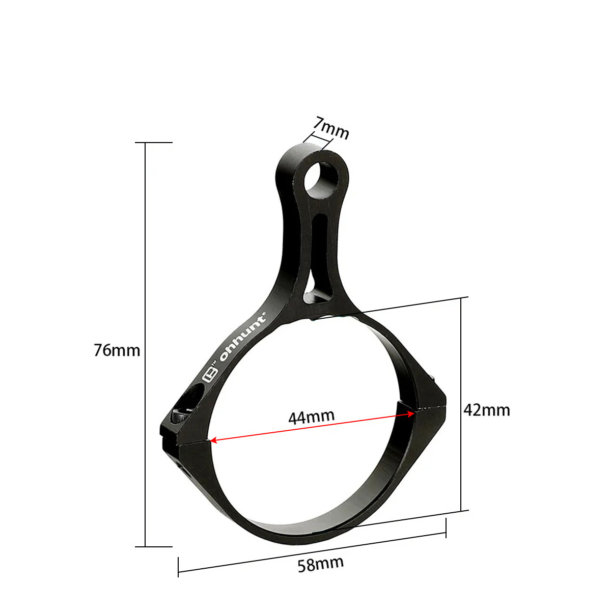 Tactical sight adjustment ring 45mm aluminum alloy material adjustment ring metal adjustment ring fixture