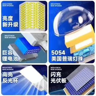 Picture of Solar Street Light Full Set Engineering High-Power Garden Light Outdoor Super Bright Rural Household Led Integrated