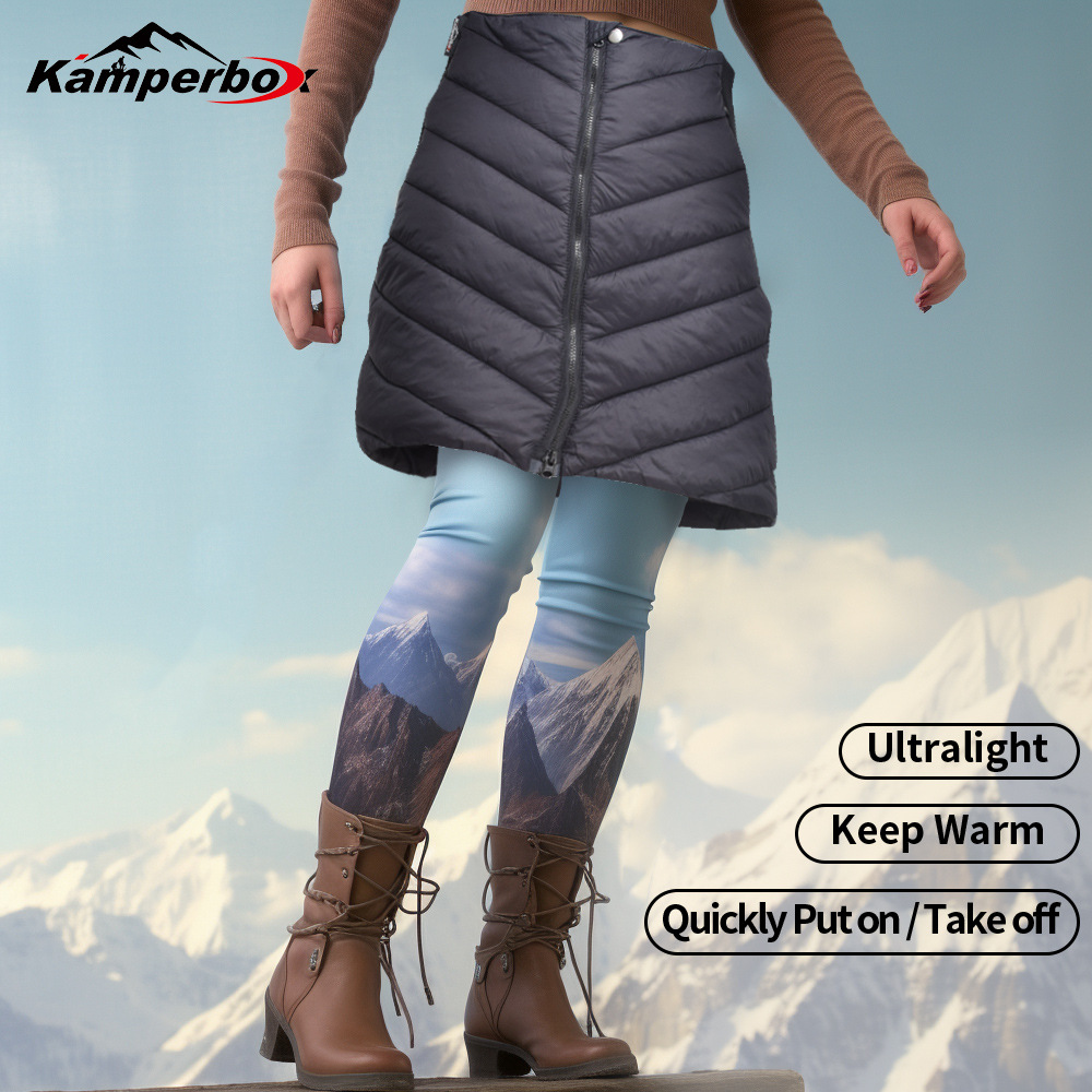 Kamperbox winter outdoor warm skirt ski warm skirt windproof waterproof detachable warm skirt