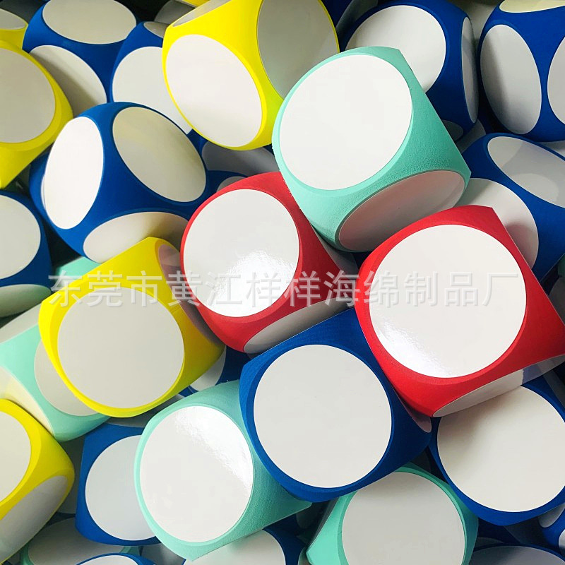 Spot erasable blank foam dice EVA sieve game props whiteboard pen classroom teaching aids dice