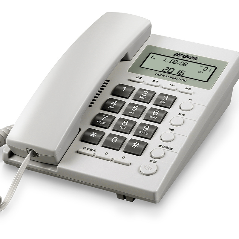 Picture of BBK 6082 business office phone home landline big red telephone quality assurance large quantity Congyou