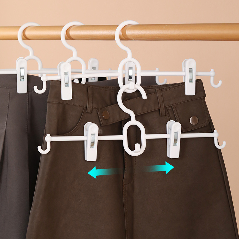 Picture of Seamless household pants rack pants clip jk skirt clip hanger clip pants hanger storage artifact wardrobe special pants rack