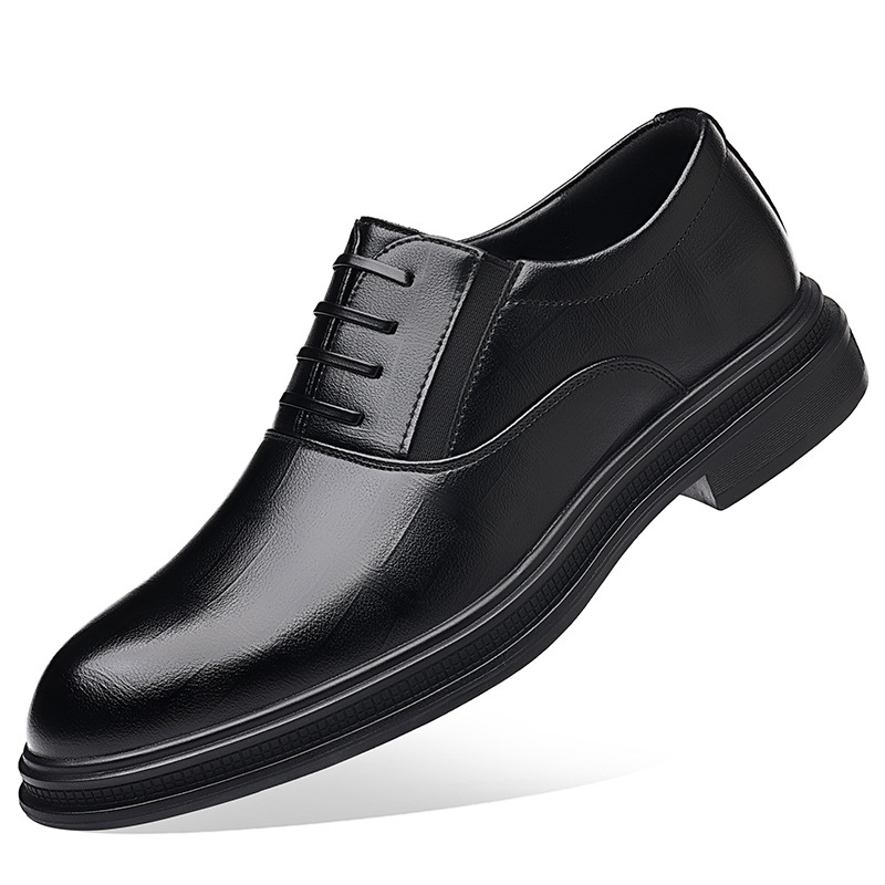 Picture of plus size shoes size 46 size 2025 new casual men's leather shoes British youth business lace-up formal leather shoes men's 7785