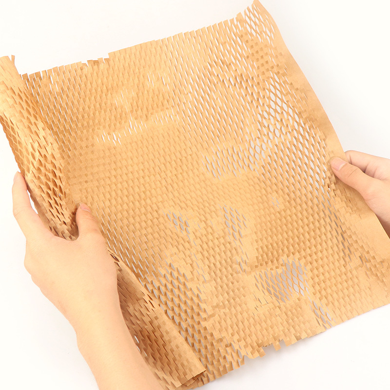 Picture of 30*30cm/50*50cm honeycomb wrapping paper according to the manufacturer wholesale buffer shock absorption protection grid filling paper