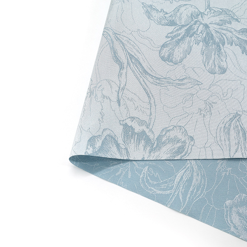 Picture of Tulip Pattern Jacquard Fabric New Chinese Style Brocade Chinese Style Chinese Style Cheongsam Fabric Dark Pattern Brocade Fabric