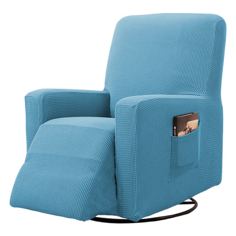 Amazon stretch functional sofa recliner cover all-inclusive solid color universal thick fleece massage chair protective cover