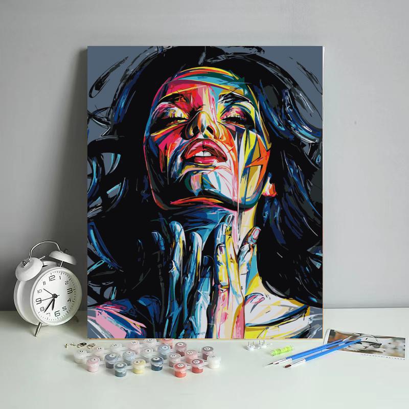 Picture of DIY Digital Oil Painting Factory Human Art Amazon Fba Batch Shopify Cross-Border Foreign Trade Wholesale