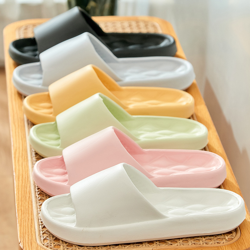 Picture of Slip-on slippers men's summer home bathroom bath non-slip couple home slippers