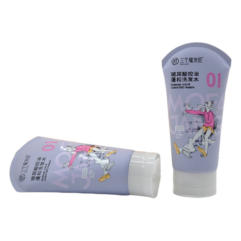 Facial Cleanser Hose Korean Style Fan Tail Lifting Cover Squeeze Cosmetic Hose Hand Cream Body Milk Hair Condiment Package Material pe