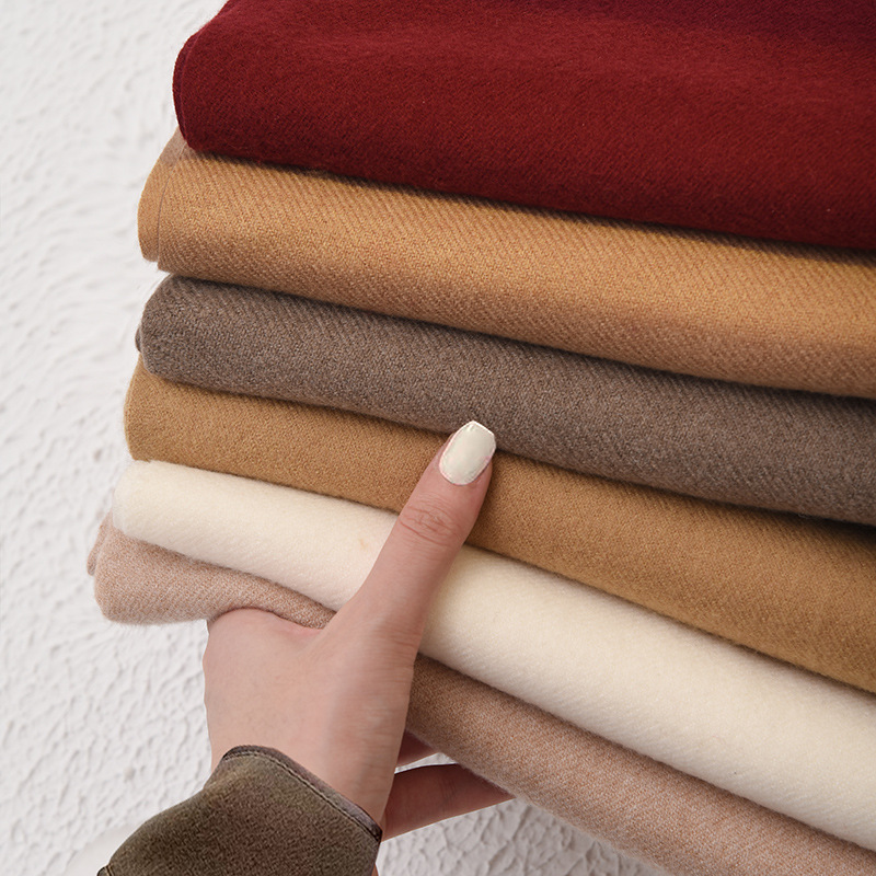 Picture of 2025 Red Scarf Women's Winter Cashmere Solid Color Scarf Shawl High-grade Warm Korean Style Tassel Scarf Men's All-match Scarf