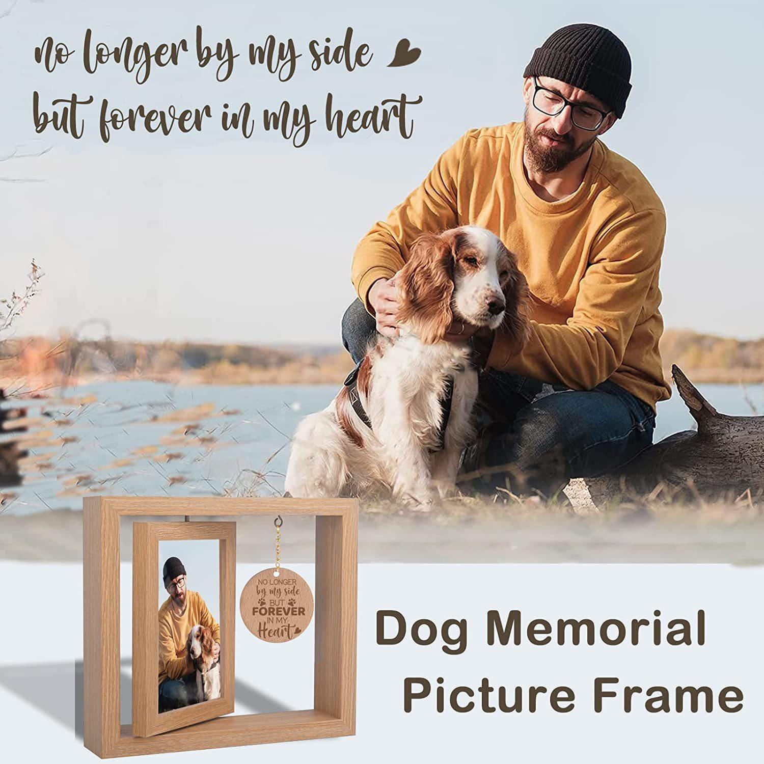 Picture of Cross-border Wooden Photo Frame Postcard Photo Solid Wood Photo Frame Rotatable Desktop Ornaments Pet Memorial Photo Frame