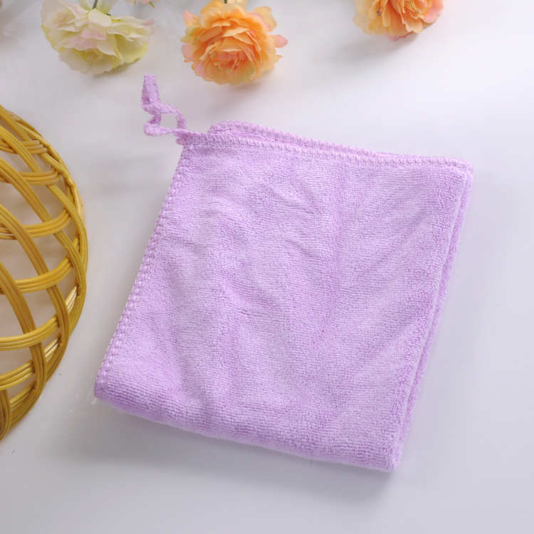 Picture of Fiber towel thickened each size small square household cleaning cloth absorbent household cleaning support logo
