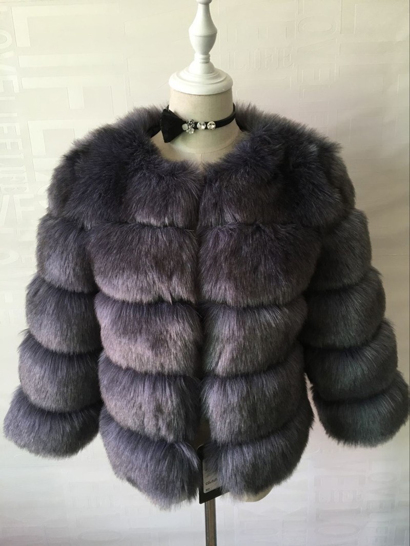 Picture of Fur European and American best selling faux fox fur faux fur coat women's short long sleeve fur faux fur coat