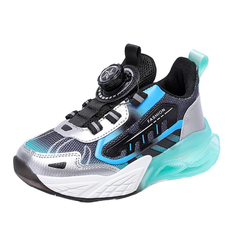 Picture of Batch of children's sports shoes 2024 spring and autumn new boys mesh breathable running shoes big children's button dad shoes