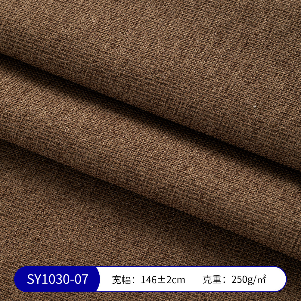 Picture of Waffle Chenille Fabric Factory Ready Stock Imitation Cotton and Linen Tablecloth Luggage Handicraft Engineering Cloth