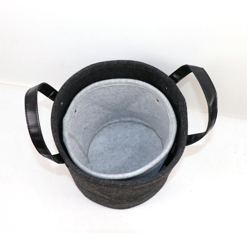 Picture of Cross-border supply felt storage laundry basket Fashion Home laundry basket felt storage basket portable storage basket