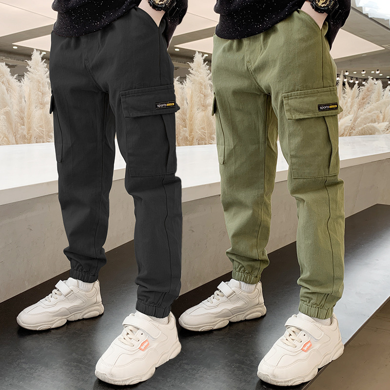 Children's Wear Casual Pants Boys Summer 2024 New Arrival CUHK Children's Western Style Trendy Handsome Work Long Pants