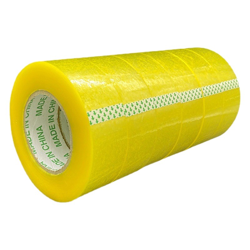 Large volume sealing box transparent tape 4.5cm yellow sealing tape paper express packaging tape tape whole Box Wholesale