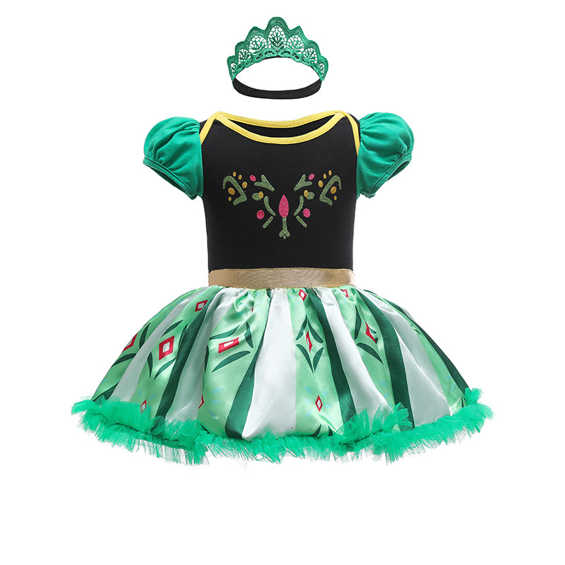 Picture of Halloween Children's Clothing, Short-Sleeved Pullover, Baby Baby Hooded Princess Jumpsuit, Romper Dress