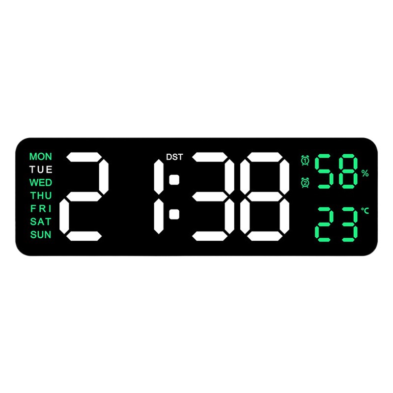 Cross-Border Hot-Selling Digital Clock, Simple Multi-Functional Clock, Rectangular Large Font Alarm Clock That Can Be Hung and Standed Clock 6657