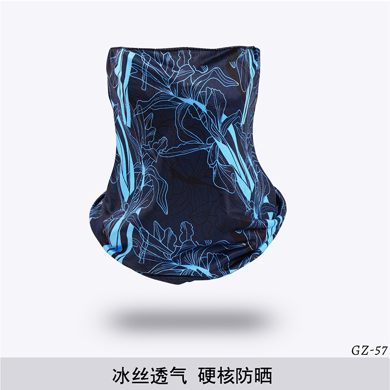 Picture of Outdoor ice silk mask changeable ear scarf men's and women's bicycle riding hood collar sun protection scarf summer