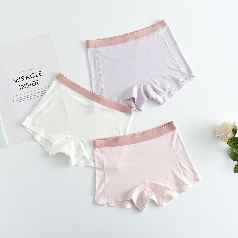 Etx Just Brand Girls Underwear Modal Summer Thin Kidsren's Boxer Briefs Type a Boneless Non-Clamping Pp Four Corners
