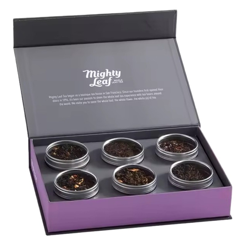 Tea Gift Box Packaging Customized for Spring Tea Maojian Biluochun Mingqian Longjing Magnetic Empty Box Tea Gift Chinese Style Packaging