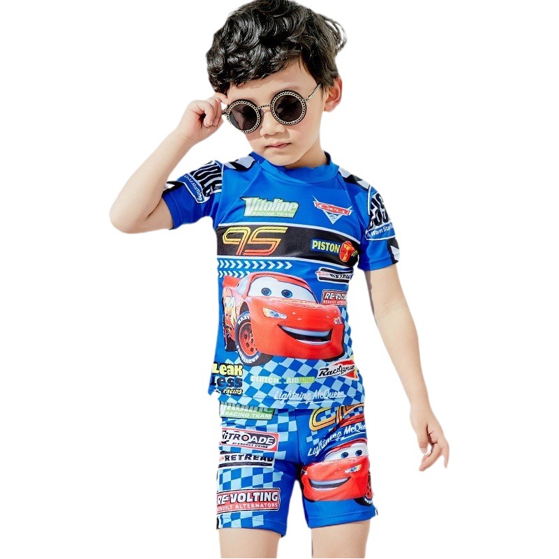 New Children's Swimwear Boys Split Quick-drying Professional Swimming Suit Big Kids Boys Swimwear Suit Wholesale