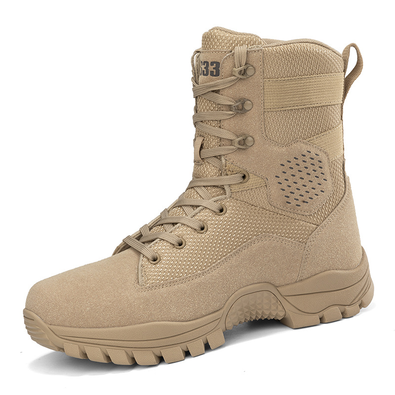 Cross-border Outdoor Special Forces Training Military Boots plus size Tactical Boots Wear-resistant Tactical Boots Hiking Desert Climbing Boots for Men and Women