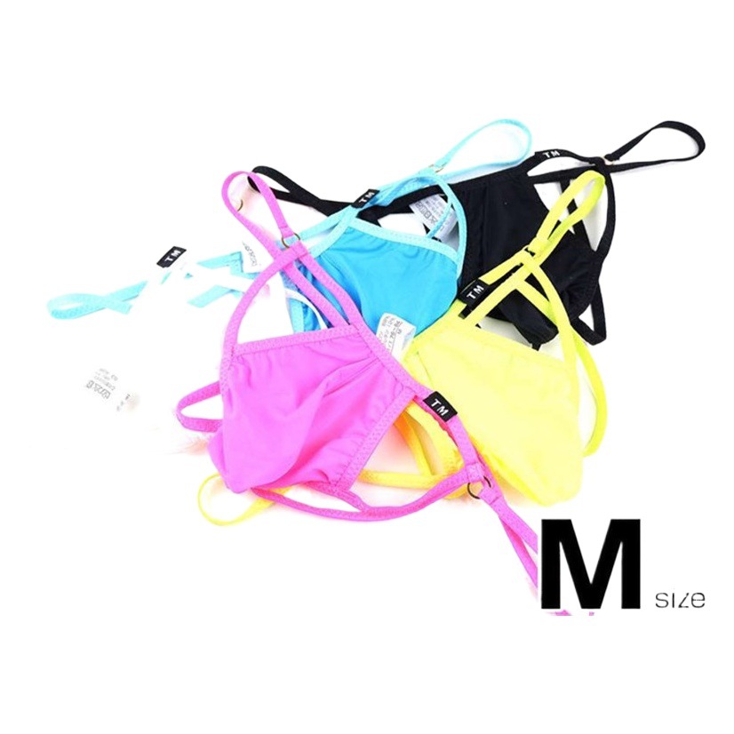 Men's thong Ice Silk high elastic steel ring thin belt low waist sexy U convex Bag Men's T pants back double belt solid color