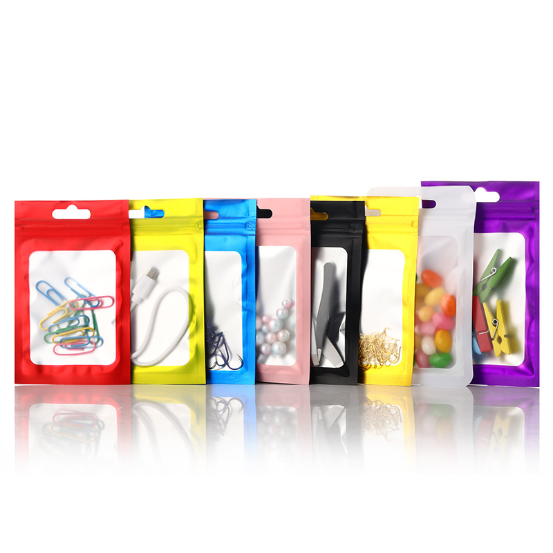 Picture of Jewelry packaging bag mouth mask bag white frosted self-sealing bag mobile phone case plastic bag plastic bag clothing packaging bag