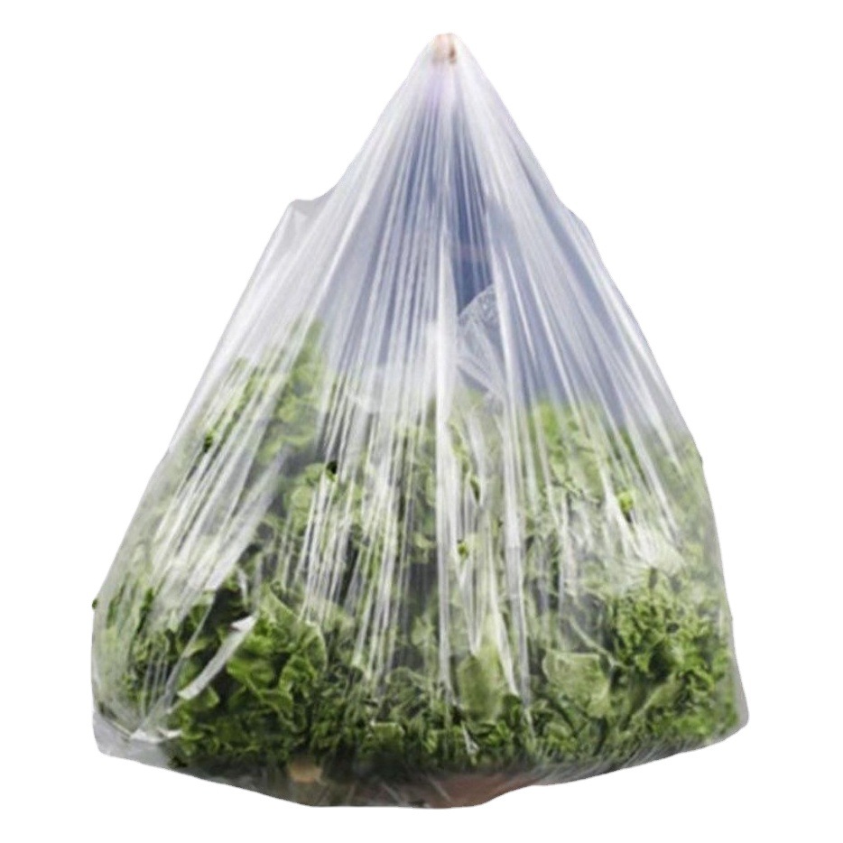 Perforated Fruit and Vegetable Tote Bags for Community Purchasing, Round Hole Bags, Breathable and Fresh-Keeping Packaging Bags, Anti-Damp Plastic Bags