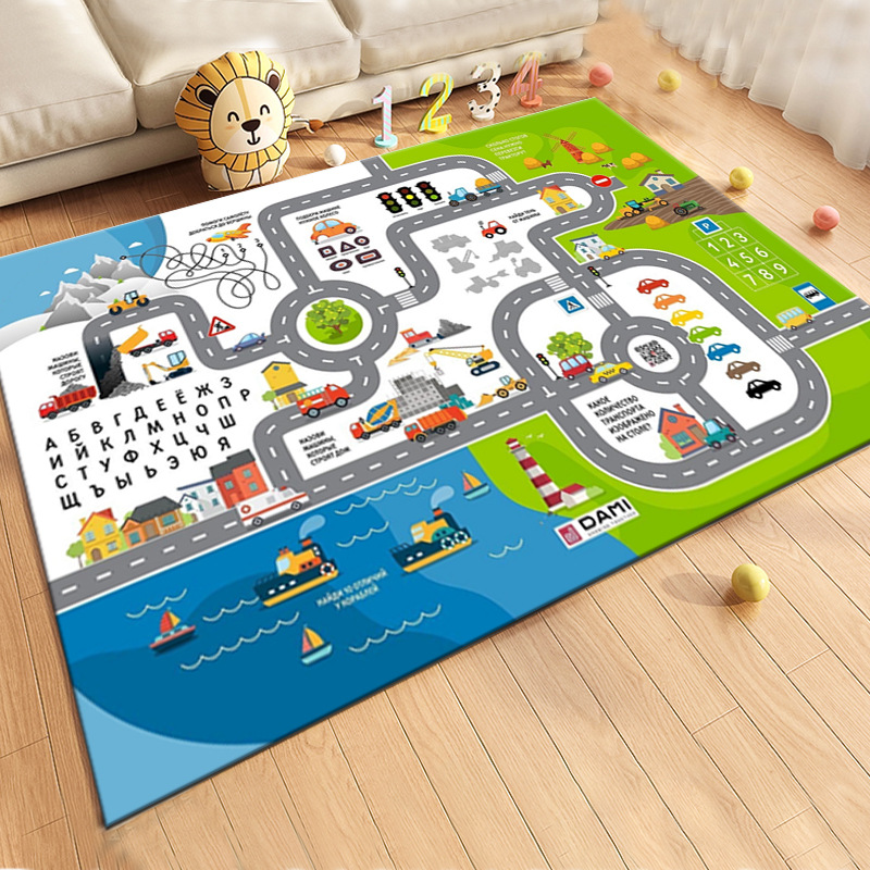 [Business Festival] Children's Toys Dream Mat Parent-Kids Interactive Game Carpet Monster Building Car Educational Floor Mat