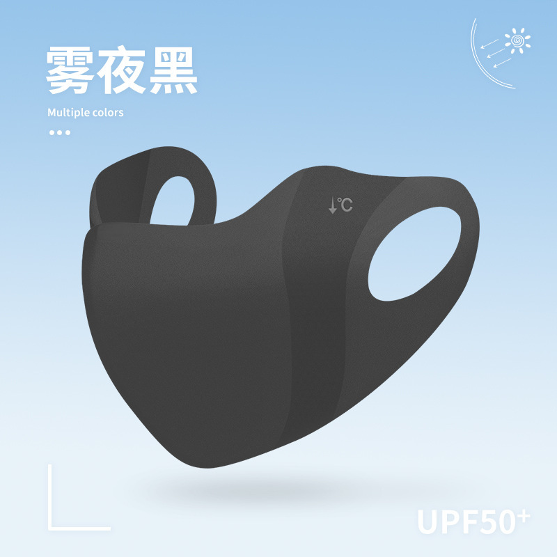 Picture of Ice Silk sun protection mask sun protection full face breathable fashion Korean eye protection corner summer outdoor UV protection Women's mask