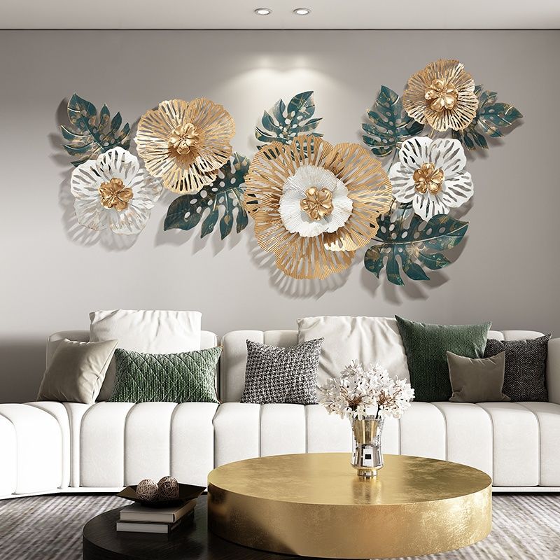 Nordic Style Light Luxury Iron Wall Hanging Wall Decoration Wall Decoration for Living Room Background Metal Wall Decoration Home Hanging Decoration for Bedroom