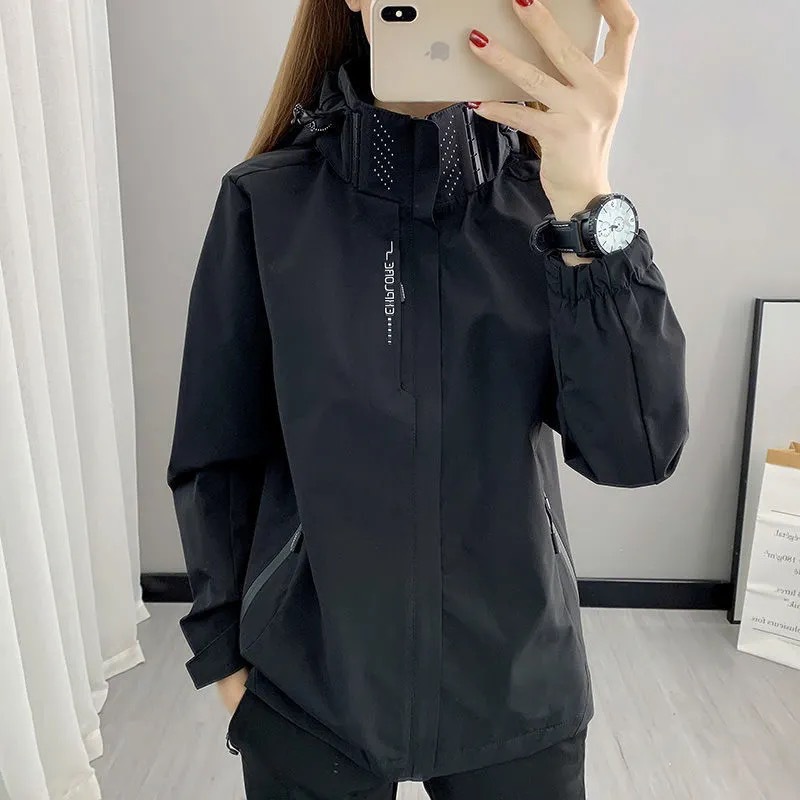 Spring and Autumn New Outdoor Rush Clothes Couple's Windbreaker Jacket Casual Men and Women's Waterproof Windproof Jacket Jacket