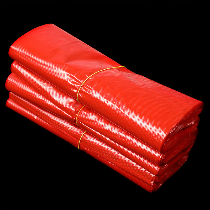 Red handbag plastic vest bag vegetable and fruit packing bag supermarket trash can convenient bag wholesale