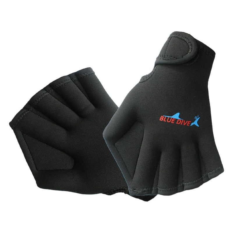 Picture of Adult Children's Diving Materials Swimming Gloves Finger Paddling Duck Palm Gloves Floating Diving Flipper Winter Swimming Diving Gloves